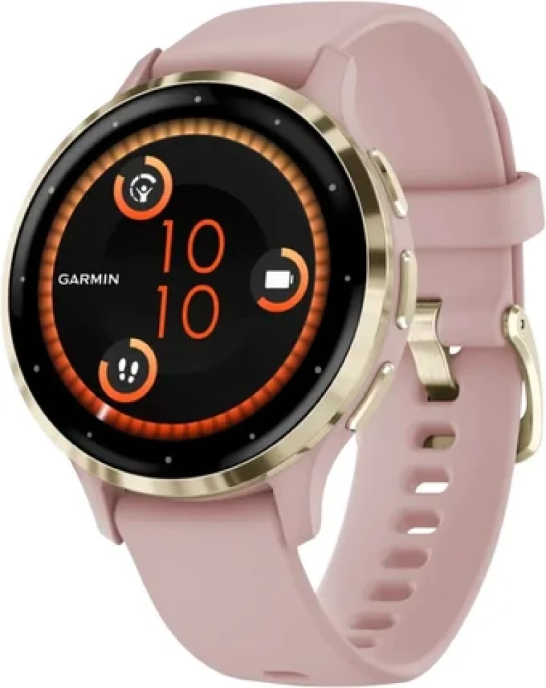Умные часы Garmin Venu 3S (розовый, с силиконовым ремешком) - фото1