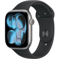 Умные часы Apple Watch Series 11 46 мм (алюминиевый корпус, космический серый/черный, спортивный силиконовый ремешок M/L) Умные часы Apple Watch Series 11 46 мм (алюминиевый корпус, космический серый/черный, спортивный силиконовый ремешок M/L)