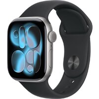 Умные часы Apple Watch Series 11 42 мм (алюминиевый корпус, космический серый/черный, спортивный силиконовый ремешок S/M) Умные часы Apple Watch Series 11 42 мм (алюминиевый корпус, космический серый/черный, спортивный силиконовый ремешок S/M)