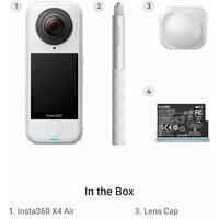 Экшен-камера Insta360 X4 Air Starter Bundle (белый) - фото2 Экшен-камера Insta360 X4 Air Starter Bundle (белый) - фото2