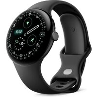 Умные часы Google Pixel Watch 4 45 мм (черный матовый/обсидиан, спортивный силиконовый ремешок) - фото1