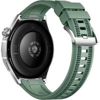 Умные часы Huawei Watch GT 6 46 мм (серебристый, с зеленым плетеным ремешком, международная версия) фото-4