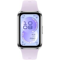 Фитнес-браслет Huawei Band 11 (серебристый алюминиевый корпус, с сиреневым силиконовым ремешком, международная версия) - фото1