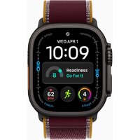 Умные часы Apple Watch Ultra 4 LTE 49 мм (титановый корпус, черный/бургунди, нейлоновый ремешок размера S/M) - фото2 Умные часы Apple Watch Ultra 4 LTE 49 мм (титановый корпус, черный/бургунди, нейлоновый ремешок размера S/M) - фото2