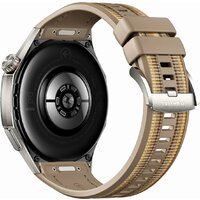Умные часы Huawei Watch GT 6 Pro 46 мм (серебристый, с коричневым плетеным ремешком, международная версия) фото-4