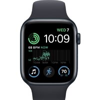 Умные часы Apple Watch SE 2 44 мм (алюминиевый корпус, полуночный/полуночный, спортивный силиконовый ремешок M/L) фото-2 Умные часы Apple Watch SE 2 44 мм (алюминиевый корпус, полуночный/полуночный, спортивный силиконовый ремешок M/L) фото-2