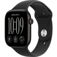 Умные часы Apple Watch Series 12 46 мм (алюминиевый корпус, черный/черный, спортивный силиконовый ремешок S/M) - фото1 Умные часы Apple Watch Series 12 46 мм (алюминиевый корпус, черный/черный, спортивный силиконовый ремешок S/M) - фото1