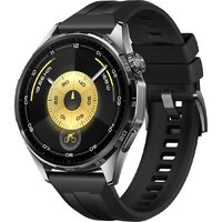 Умные часы Huawei Watch GT 6 46 мм (черный, с черным силиконовым ремешком, международная версия) - фото1
