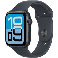 Умные часы Apple Watch SE 3 44 мм (алюминиевый корпус, полуночный/полуночный, спортивный силиконовый ремешок M/L) Умные часы Apple Watch SE 3 44 мм (алюминиевый корпус, полуночный/полуночный, спортивный силиконовый ремешок M/L)