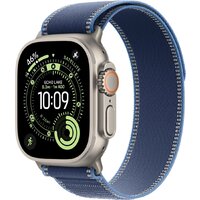 Умные часы Apple Watch Ultra 3 LTE 49 мм (титановый корпус, природный/синий, нейлоновый ремешок размера M/L) - фото1