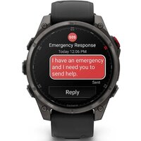 Умные часы Garmin Fenix 8 Pro 47 мм (серый, черный силиконовый ремешок) фото-2 Умные часы Garmin Fenix 8 Pro 47 мм (серый, черный силиконовый ремешок) фото-2