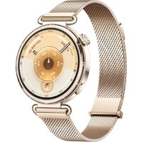 Умные часы Huawei Watch GT 6 41 мм (золотистый, с золотистым миланским браслетом, международная версия) + наушники Huawei FreeBuds 6i по акции - фото2
