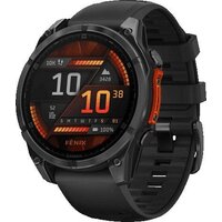 Умные часы Garmin Fenix 8 47мм (серый, черный силиконовый ремешок) - фото1