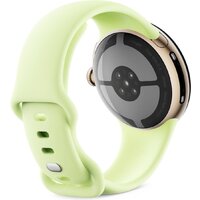 Умные часы Google Pixel Watch 4 41 мм (глянцевый золотистый/лемонграсс, спортивный силиконовый ремешок) фото-5