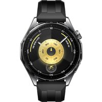 Умные часы Huawei Watch GT 6 46 мм (черный, с черным силиконовым ремешком, международная версия) - фото2