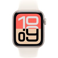 Умные часы Apple Watch SE 3 44 мм (алюминиевый корпус, звездный свет/звездный свет, спортивный силиконовый ремешок M/L) фото-2 Умные часы Apple Watch SE 3 44 мм (алюминиевый корпус, звездный свет/звездный свет, спортивный силиконовый ремешок M/L) фото-2