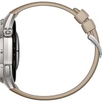 Умные часы Huawei Watch GT 6 Pro 46 мм (серебристый, с коричневым плетеным ремешком, международная версия) фото-5