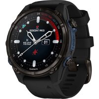 Умные часы Garmin Descent Mk3i 43 мм (карбоново-серый титан, с черным силиконовым ремешком) - фото1