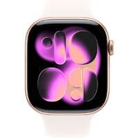 Умные часы Apple Watch Series 11 46 мм (алюминиевый корпус, розовое золото/легкие румяна, спортивный силиконовый ремешок M/L) фото-2 Умные часы Apple Watch Series 11 46 мм (алюминиевый корпус, розовое золото/легкие румяна, спортивный силиконовый ремешок M/L) фото-2