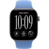 Умные часы Apple Watch Series 12 42 мм (алюминиевый корпус, серый космос/синий, спортивный силиконовый ремешок M/L) - фото2 Умные часы Apple Watch Series 12 42 мм (алюминиевый корпус, серый космос/синий, спортивный силиконовый ремешок M/L) - фото2