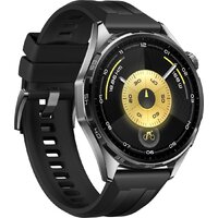 Умные часы Huawei Watch GT 6 46 мм (черный, с черным силиконовым ремешком, международная версия) фото-3 Умные часы Huawei Watch GT 6 46 мм (черный, с черным силиконовым ремешком, международная версия) фото-3
