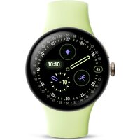 Умные часы Google Pixel Watch 4 41 мм (глянцевый золотистый/лемонграсс, спортивный силиконовый ремешок) фото-3