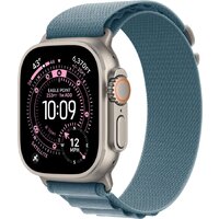 Умные часы Apple Watch Ultra 3 LTE 49 мм (титановый корпус, природный/голубой, текстильный ремешок размера S) Умные часы Apple Watch Ultra 3 LTE 49 мм (титановый корпус, природный/голубой, текстильный ремешок размера S)