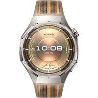 Умные часы Huawei Watch GT 6 Pro 46 мм (серебристый, с коричневым плетеным ремешком, международная версия) - фото2