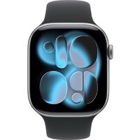 Умные часы Apple Watch Series 11 46 мм (алюминиевый корпус, космический серый/черный, спортивный силиконовый ремешок M/L) фото-2 Умные часы Apple Watch Series 11 46 мм (алюминиевый корпус, космический серый/черный, спортивный силиконовый ремешок M/L) фото-2