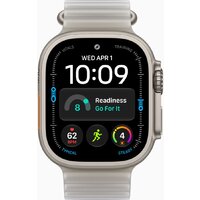 Умные часы Apple Watch Ultra 4 LTE 49 мм (титановый корпус, природный/серый, ремешок из эластомера) - фото2 Умные часы Apple Watch Ultra 4 LTE 49 мм (титановый корпус, природный/серый, ремешок из эластомера) - фото2