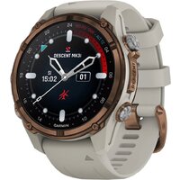 Умные часы Garmin Descent Mk3i 43 мм (бронзово-серый титан, с серым силиконовым ремешком) - фото1