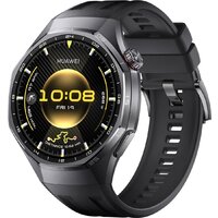 Умные часы Huawei Watch GT 6 Pro 46 мм (черный, с черным силиконовым ремешком, международная версия) - фото1