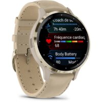 Умные часы Garmin Venu 3S (френч-грей, с кожаным ремешком) - фото2