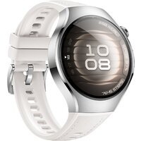 Умные часы Huawei Watch 5 42 мм (серебристый, с белым силиконовым ремешком, международная версия) фото-5 Умные часы Huawei Watch 5 42 мм (серебристый, с белым силиконовым ремешком, международная версия) фото-5