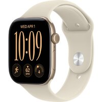 Умные часы Apple Watch Series 12 46 мм (алюминиевый корпус, светлое золото/песочный, спортивный силиконовый ремешок M/L) - фото1 Умные часы Apple Watch Series 12 46 мм (алюминиевый корпус, светлое золото/песочный, спортивный силиконовый ремешок M/L) - фото1